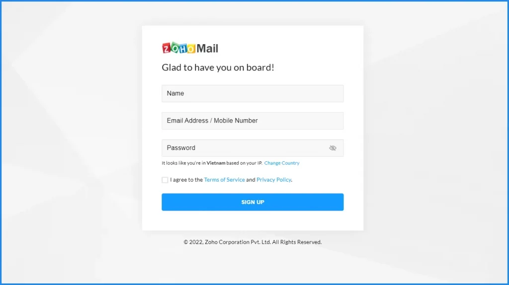 tạo email tên miền riêng miễn phí với zoho mail