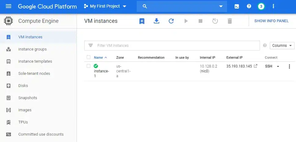 Bước 5: Kết nối và sử dụng VPS Google Cloud