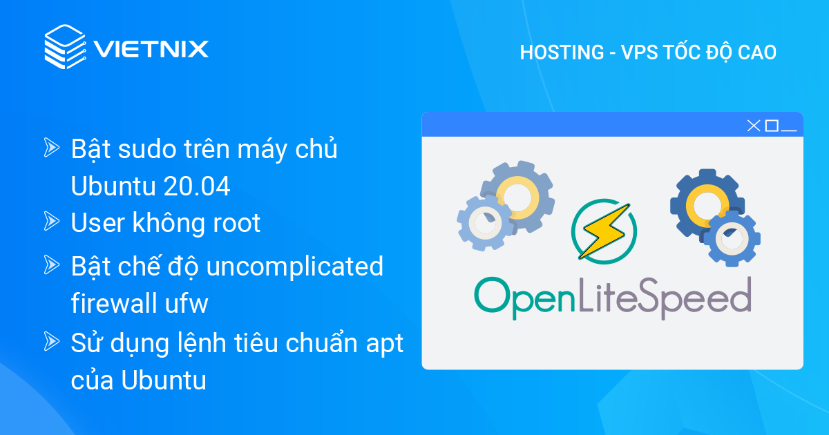 Điều kiện để cài đặt Web Server OpenLiteSpeed trên Ubuntu 20.04