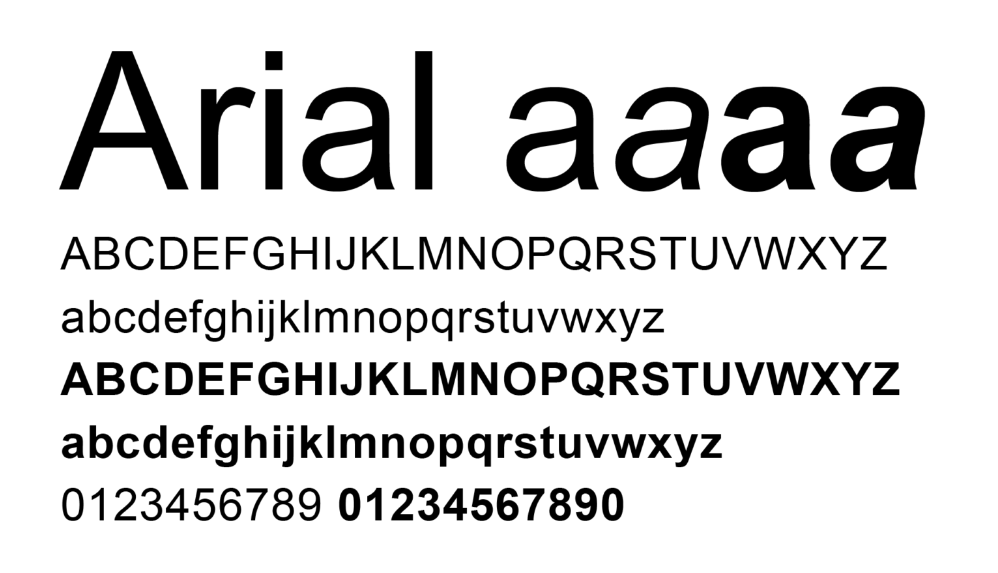 Font chữ tiếng việt đẹp Arial