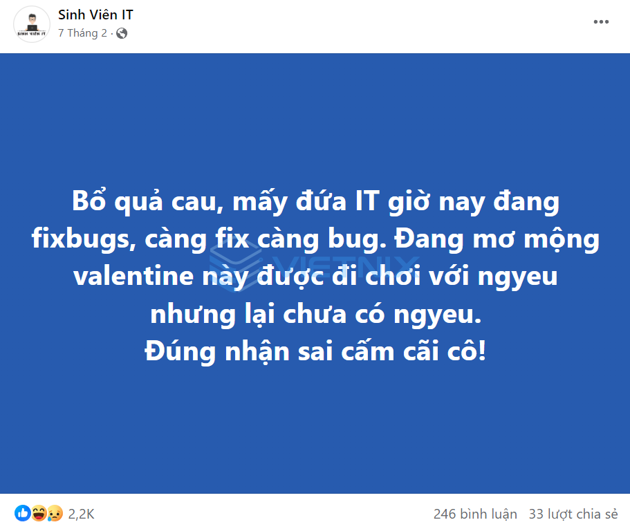 Page Sinh Viên IT bắt trend đúng nhận sai cãi