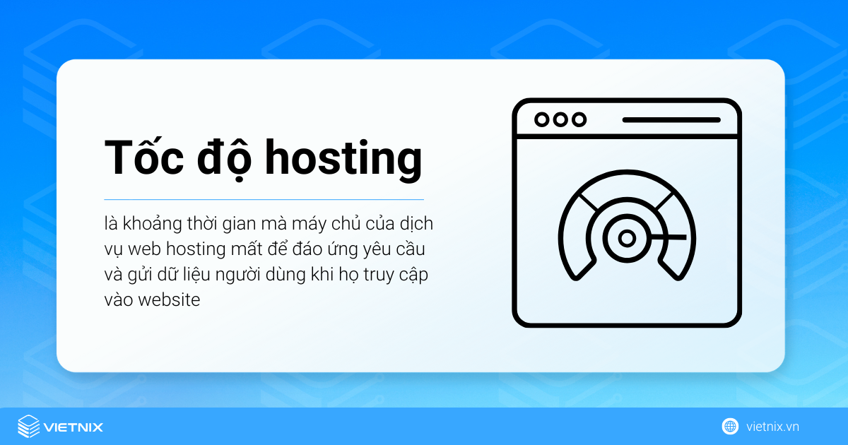 Định nghĩa về tốc độ hosting