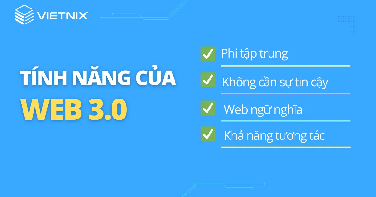 Tính năng của Web 3.