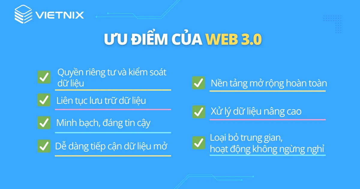 Ưu điểm của Web 3.0