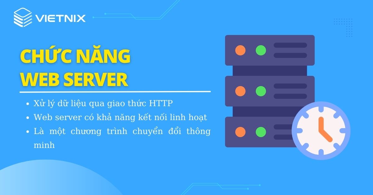 Chức năng của web server là gì?