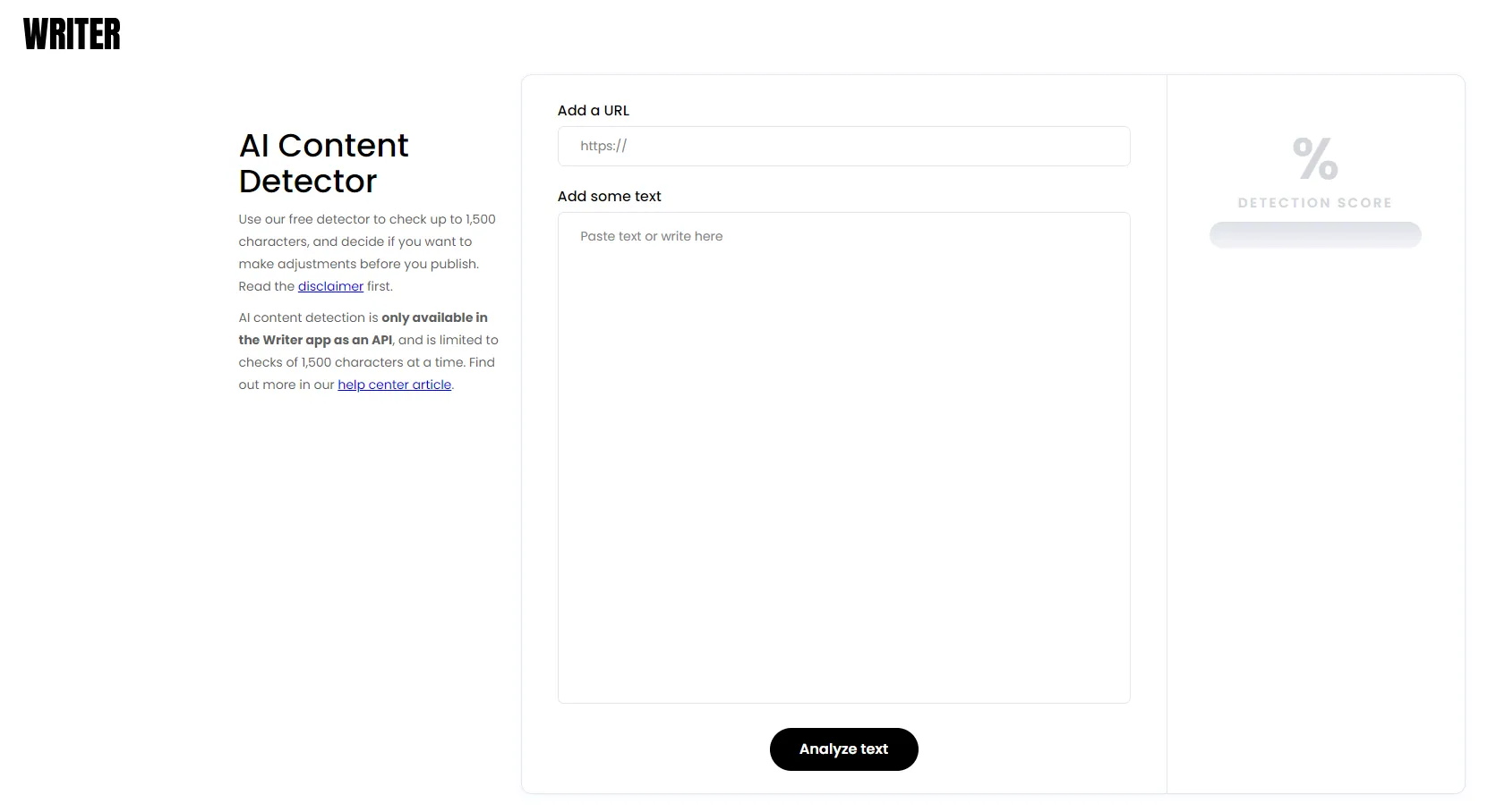Writer AI Content Detector