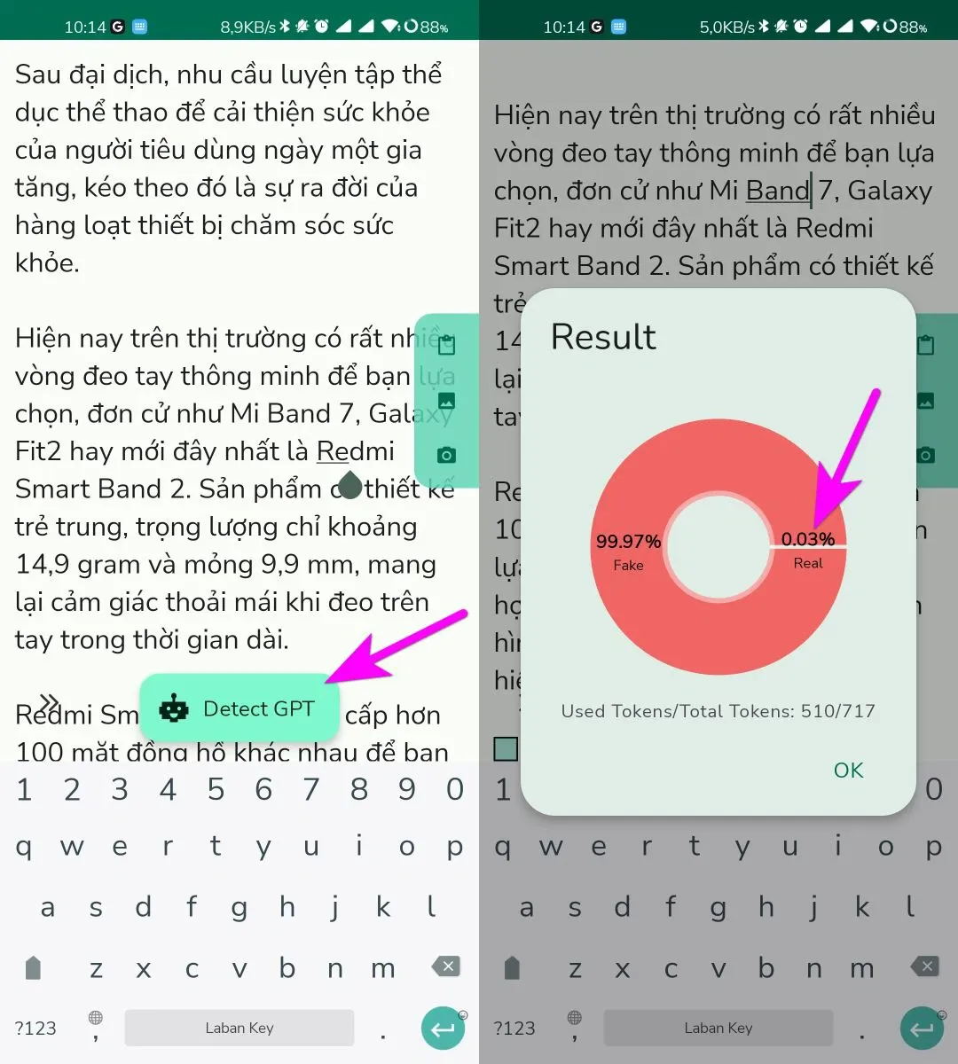 GPT Detector - Ứng dụng AI writing check dành cho Android