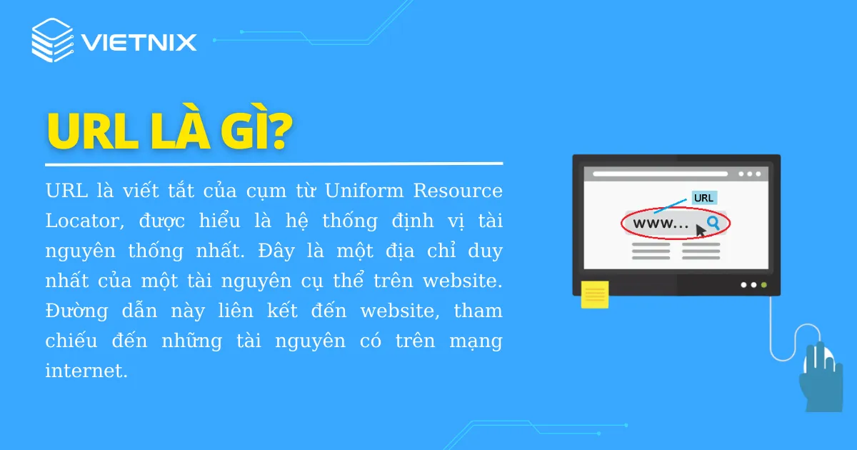 URL là viết tắt của cụm từ Uniform Resource Locator