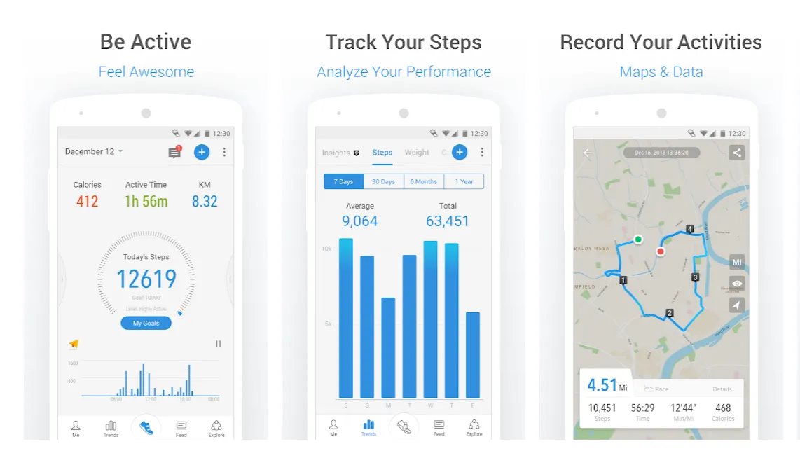 Pacer - App đi bộ kiếm tiền phổ biến