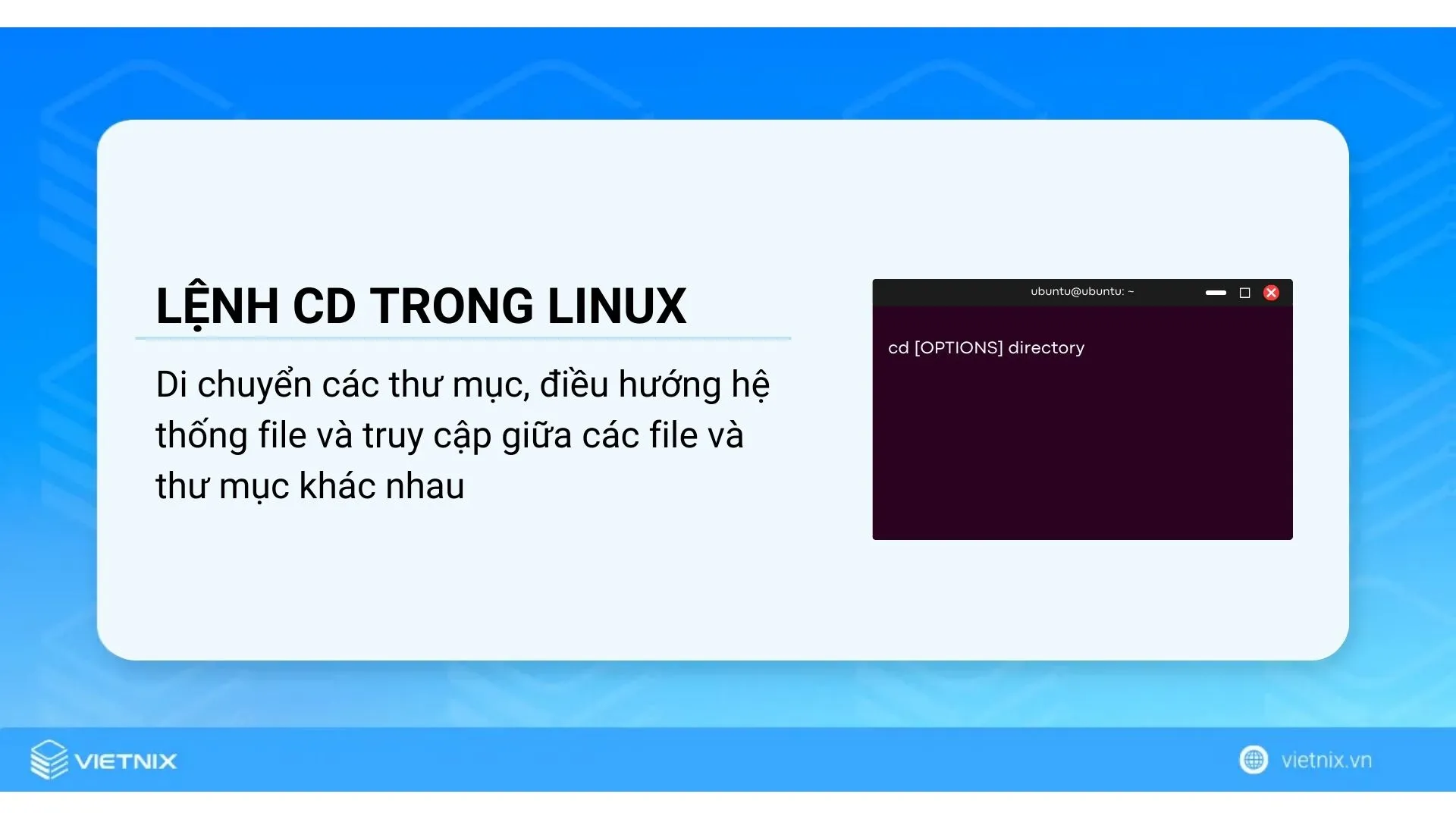 Lệnh cd trong Linux