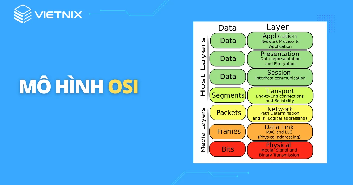 Vị trí lớp 7 trong mô hình OSI