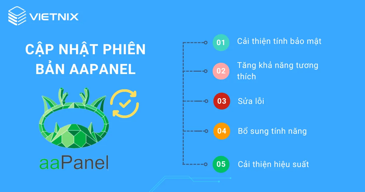 Cập nhật phiên bản aaPanel