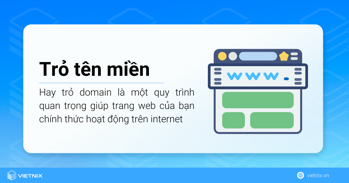 Trỏ tên miền (hay trỏ domain) là một quy trình quan trọng giúp trang web của bạn chính thức hoạt động trên internet