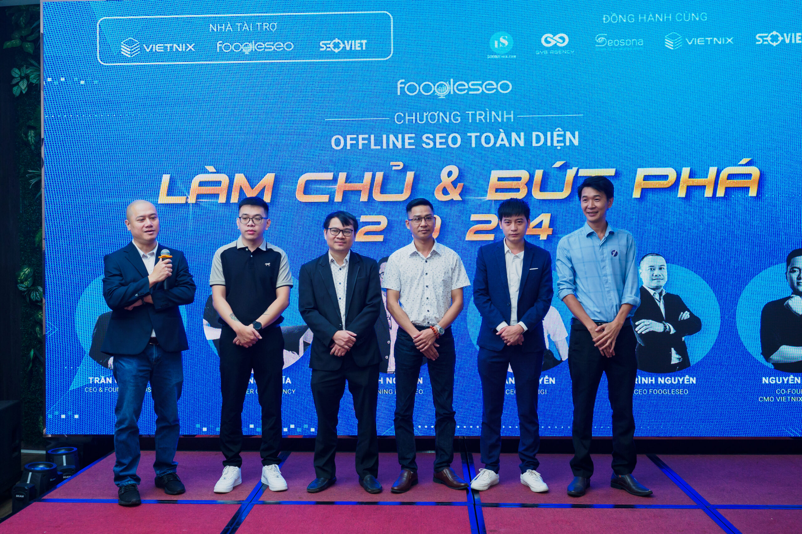 Các diễn giả trong sự kiện Offline SEO Toàn Diện - Làm Chủ & Bứt Phá 2024