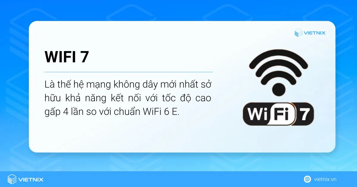 WiFi 7 là thế hệ mạng không dây mới nhất