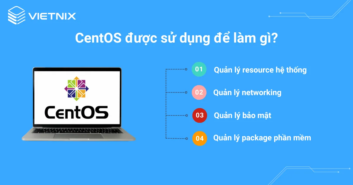 CentOS được sử dụng để làm gì