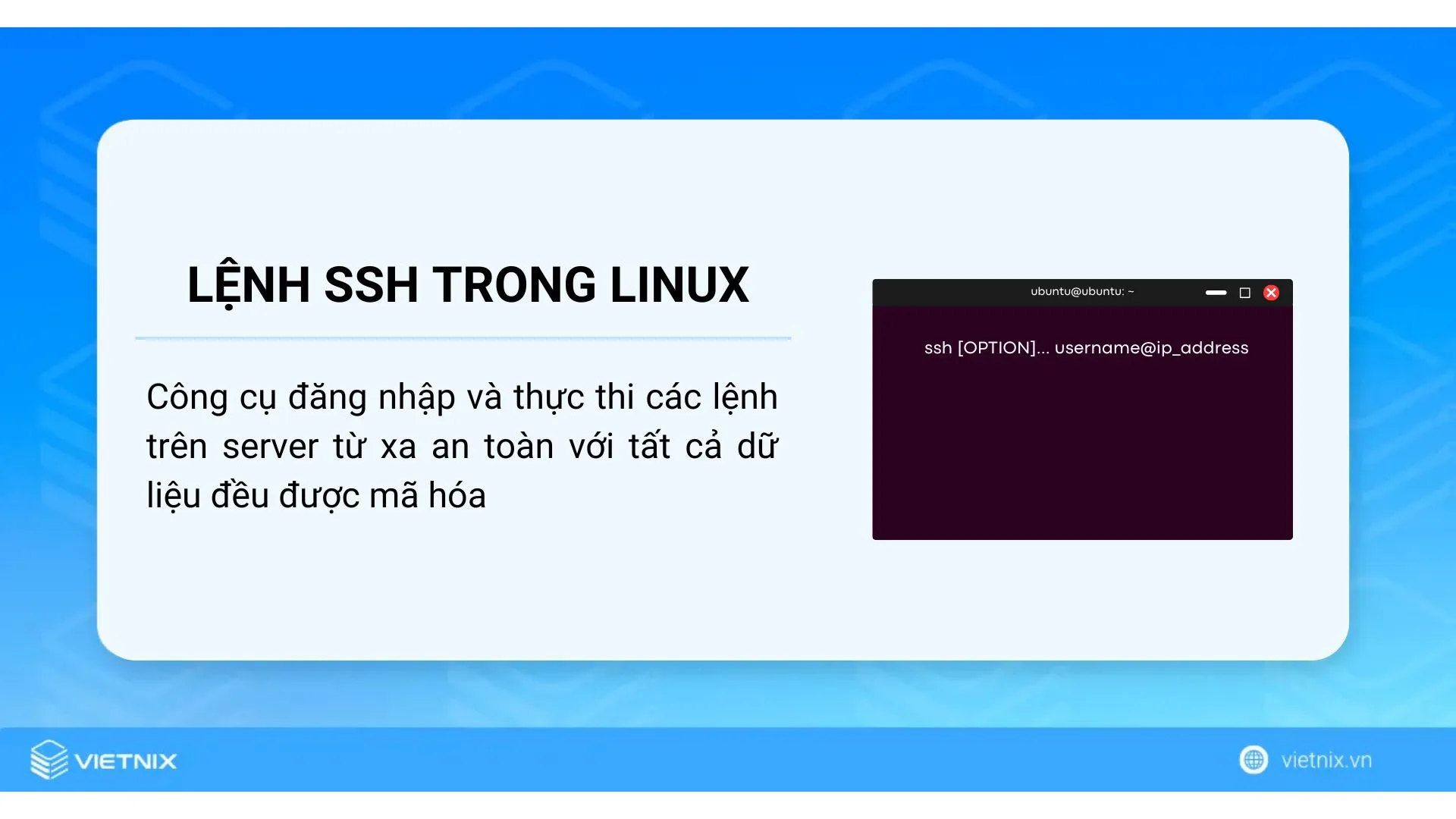 Lệnh ssh trong Linux