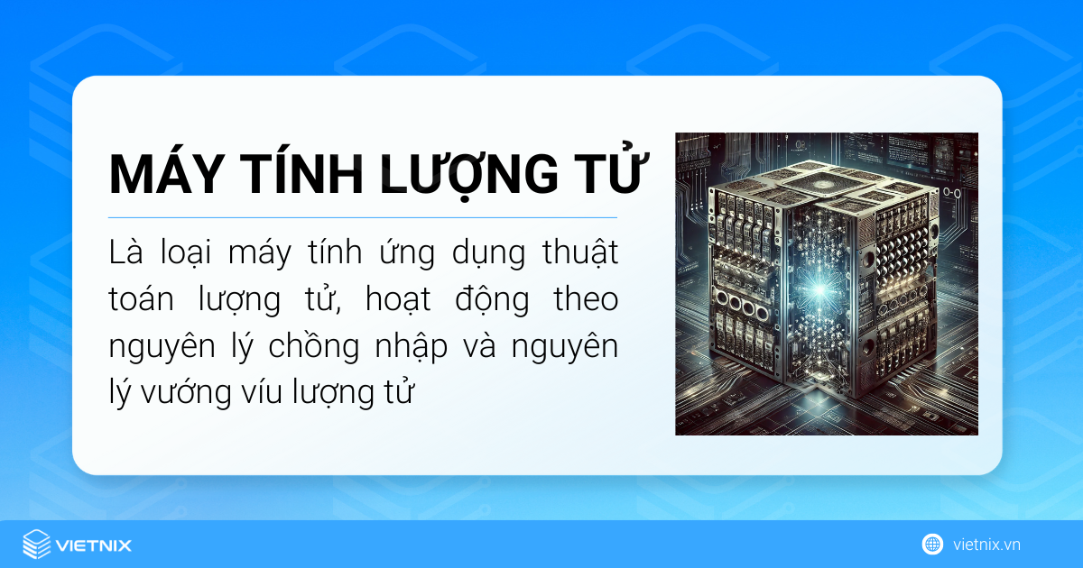 Máy tính lượng tử tiếng anh là Quantum Computing