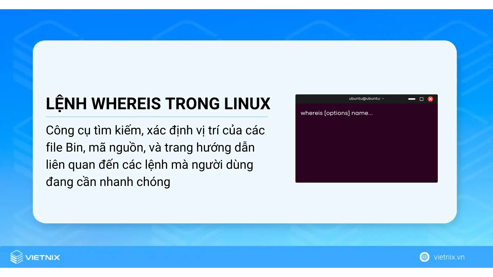 Lệnh whereis trong Linux