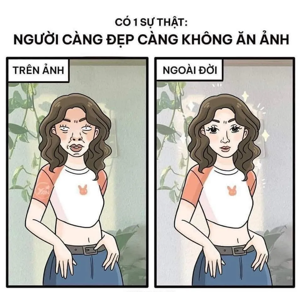 Sự thật về người đẹp không ăn ảnh - Content hài hước về nhan sắc