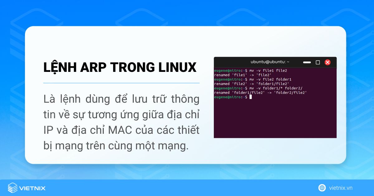 Lệnh arp trong Linux