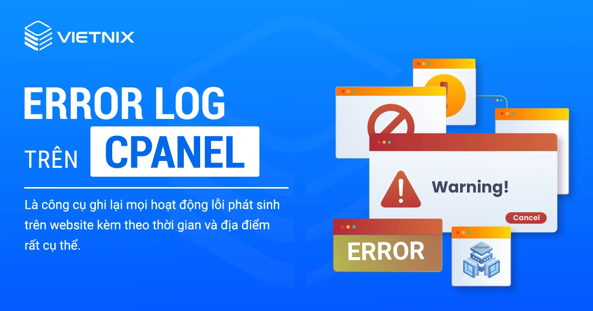 Error Log ghi lại những lỗi xảy ra trên website